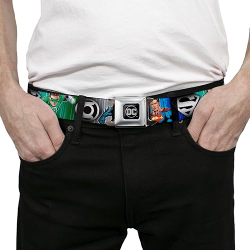 Cinturón Buckle-Down varones multi textil ajustable para pantalones vaqueros juveniles 3