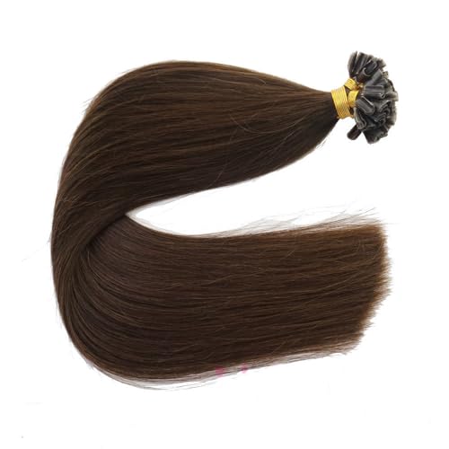 Fenicy Keratin Bonded Human Hair Extensions 16in Dark Brown