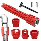 Touosy Chiave per Rubinetto, 14 in 1 Chiave per Rubinetto Sottolavello, Installatore di Rubinetti Multifunzionale Asto Tap Multifunzionale Per Lavandino Lavandino Cucina Sanitaria