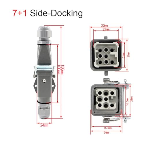 Conector impermeable de alta resistencia 24V: máxima protección contra el polvo 2