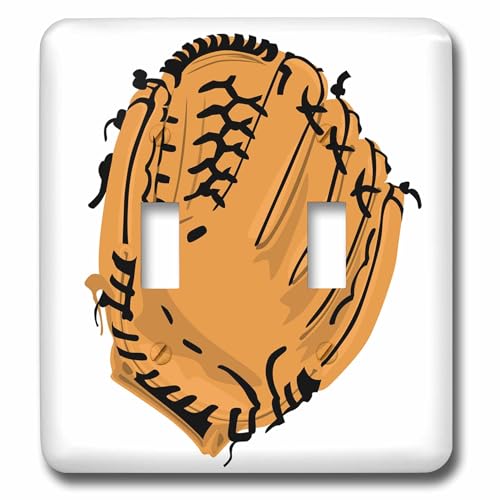 Gant de baseball double interrupteur pour rénover une déco murale sport