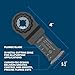 BOSCH OSL114JF 1-Piece 1-1/4 In. Starlock Oscillating Multi Tool Wood Curved-Tec Bi-Metal Xtra-clean Plunge Cut Blade for Applications in Cutting Hardwood