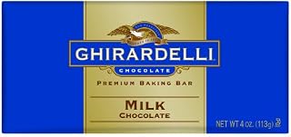 Ghirardelli Chocolate Baking Bar, Milk Chocolate, 4-Ounce Bars (Pack of 6)