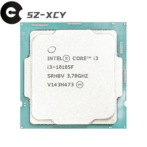 Processeur i3-10105F CPU Quad-Core Huit Threads LGA1200 65W L3 6Mo - 3