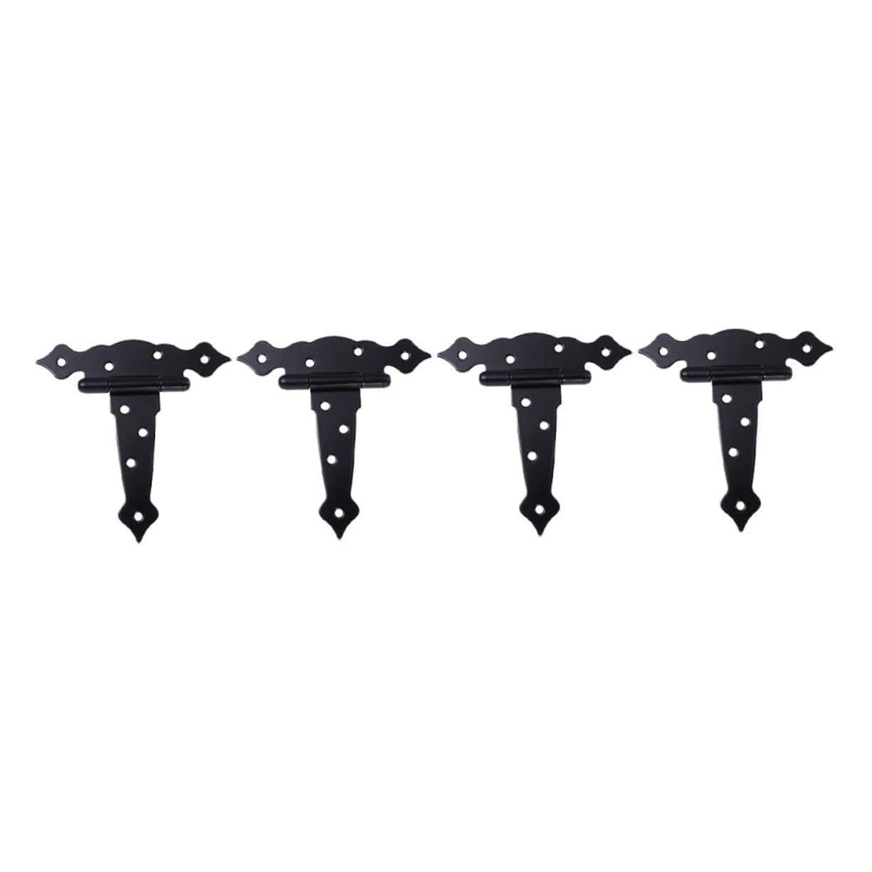 Charnières T Barn Door lot de fer noir accessoires porte coulissante