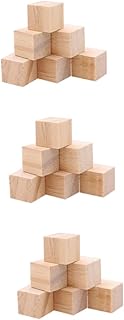 TEHAUX 150 Peças Blocos De Alfabeto Em Branco Cubos De Pintura Blocos Quadrados De Madeira Para Artes E Ofícios Para Cubos Pequenos De Madeira Artesanato Cubo DIY Cubo Pequenos Blocos De