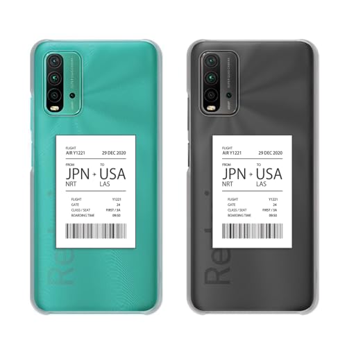 Xiaomi Redmi 9T (M2010J19SR) �P�[�X �J�o�[ �|���J�[�{�l�[�g�� �X�}�z�P�[�X ���� �v���P�[�X �n�[�h�P�[�X �N���A �f�U�C�� �q�� ����Pass �� [�f�U�C��E/JAP - USA] TK-714E �V���I�~ ���b�h�~9T