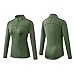 Valcatch Women's Thermal Pullover Quarter Zip Long Sleeve Tops Fleece Jacket Cold Weather Base Layer Shirt for Running Ski