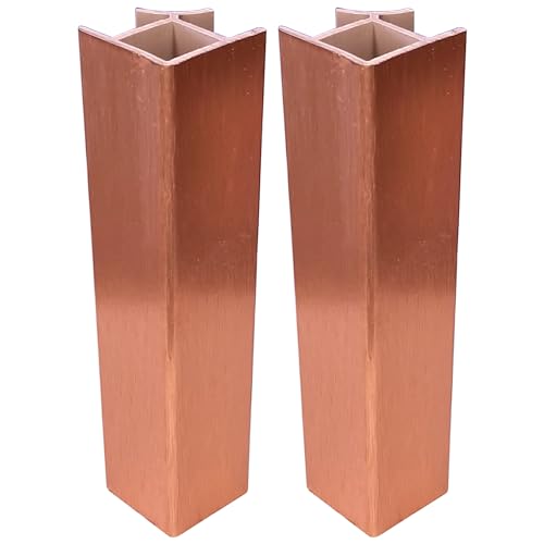 Cyclingcolors 2X Connettore Zoccolino Battiscopa Bordo Mobili Cucina Zoccolo Giunzione Multiangolo Angolare, 100Mm Rame 90°