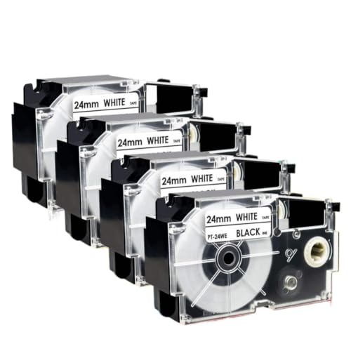 4PK XR-24WE 24mm ���x���e�[�v XR-24WE XR24WE KL820 KL7000 KL7200 �v�����^�ƌ݊�������