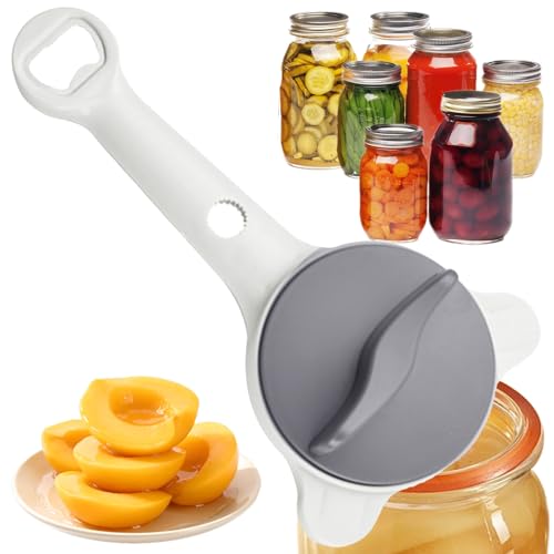Jar Opener Tool - Can Lid Opener Multipurpose, Tin Opening Tool with Non-Slip Grip Easy Use Kitchen Gadget for Camping Bar Picni