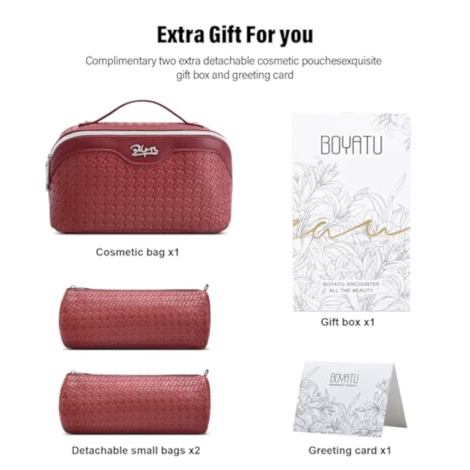 Large Capacity 3 Pcs Set Travel Makeup Bag, Waterproof Organizer