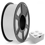 TECBEARS Filament PLA+ 1,75 mm, Ulepszony PLA+ 2.0 Do Drukarki 3D, Szpula 1 kg, Maksymalna Prędkość 300 mm/s, Dokładność +/- 0,02 mm, Biały