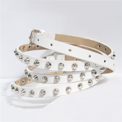 Punk Pin Buckle PU Belt Aesthetic Waistbelt Rivet Thin Waistband Jeans Belt Waist Decor Clothing Accessories4