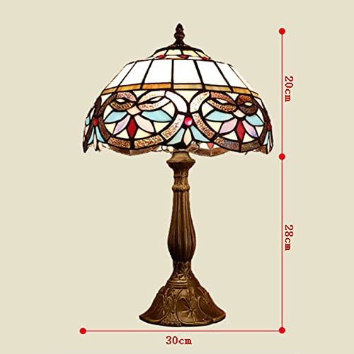 Lampe Baroque Tiffany Nicholas faite à la main pour table de nuit salon - 3