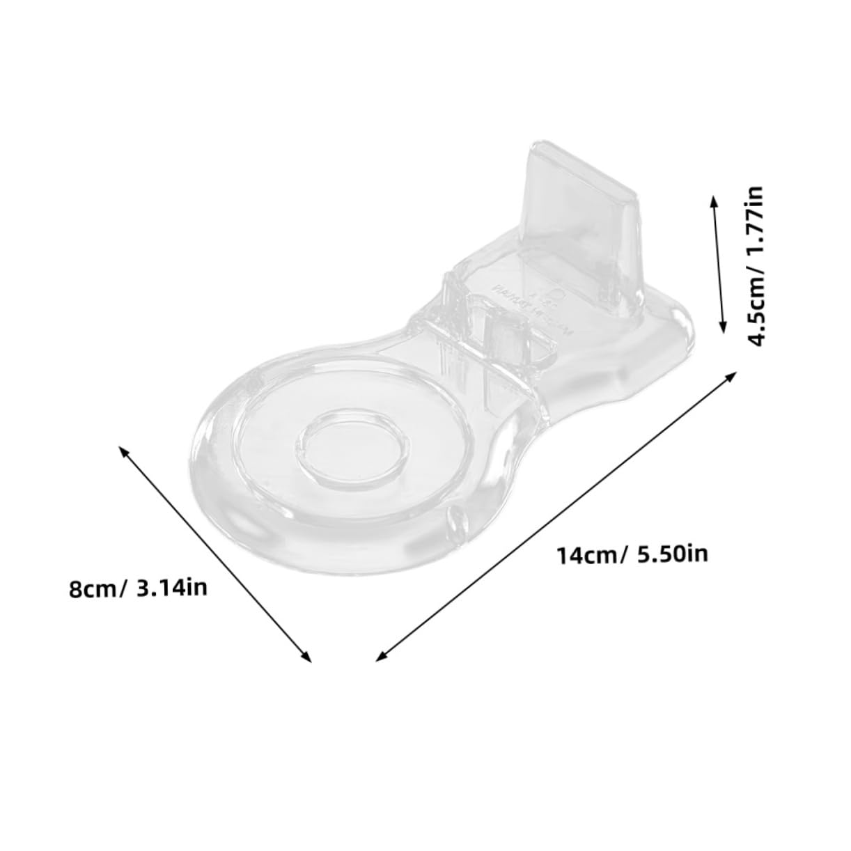 IWOWHERO Acrylic Display Stand for Round Plates Elegant Saucer Holder for Photos Artwork Versatile Easel Rack European Style Decor for Home Events