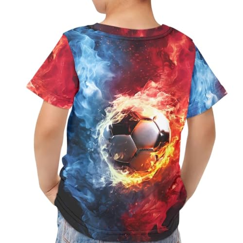 Image of JEOCODY Boys Girls Graphic Tees Funny 3D Printed Short Sleeve T-Shirts 3-16T