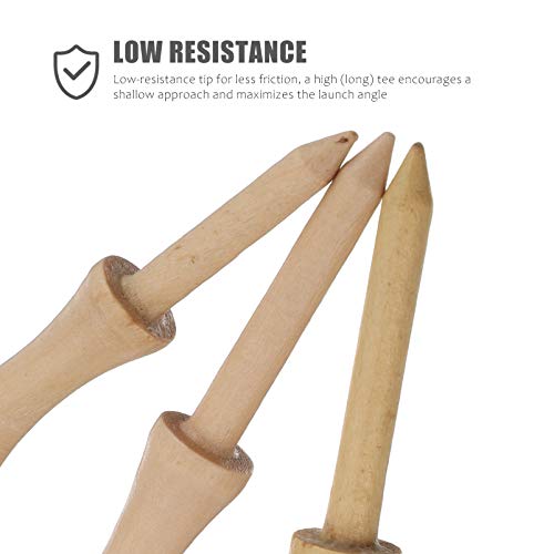 BESPORTBLE 35 Peças de Tees de Golfe de Plástico Tees de Golfe a Granel de Tee Profissional Acessóri