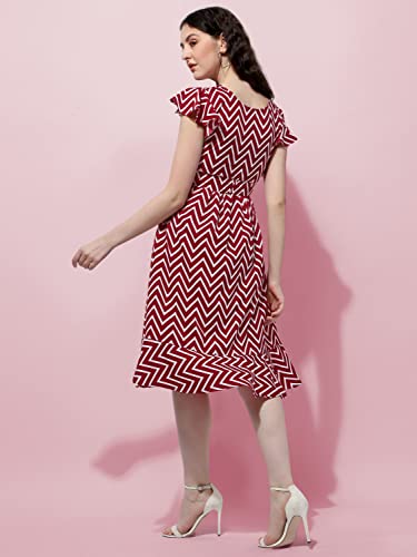 Image of OOMPH! Women's Fit and Flare Knee Length Dress