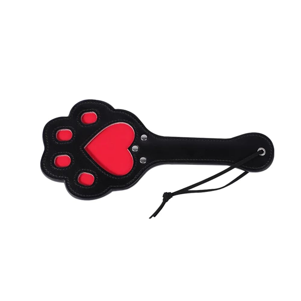 Paletas de cuero con forma de pata de gato, látigo de entrenamiento para montar a caballo, accesorios para actuaciones en escenario