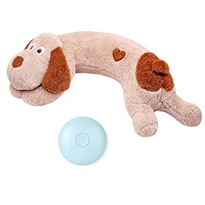 WEOK Puppy Toy with Heartbeat, Heartbeat Toy for Puppy, Dog Heartbeat, Dog Toy Stuffed Animal Anxiety Calming Behavioral Aid Dog Training Plush Toys for Dogs Cats Pets