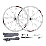 ruedas bici 26 pulgadas 【Montaña Bike Wheelset】 24h MTB RIM 26 ", para los neumáticos de 1.35-2.125", para el volante de casete de velocidad del 7/8/9/10.