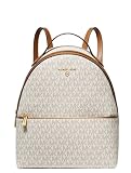 Michael Kors Valerie Medium Logo Backpack (Vanilla)