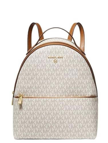 Michael Kors Valerie Medium Logo Backpack (Vanilla) #TOP17