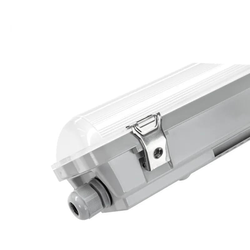 SILAMP Kit de Réglette LED IP65 + Tube Néon LED 150cm T8 22W - Blanc Froid 6000K - 8000K