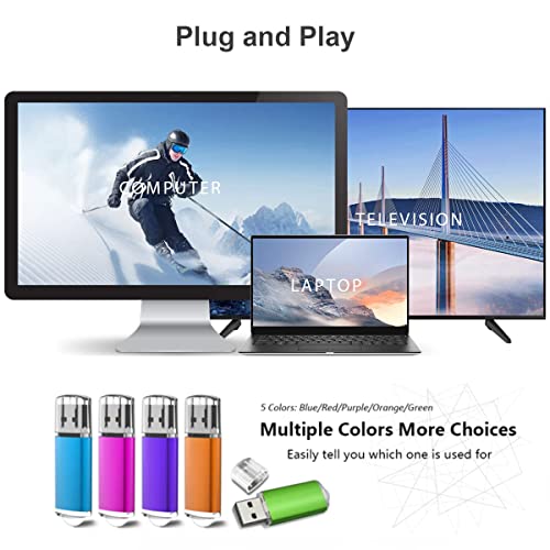 Clé USB 2.0 8 Go lot de 5 pour ne plus jamais perdre vos documents de travail
