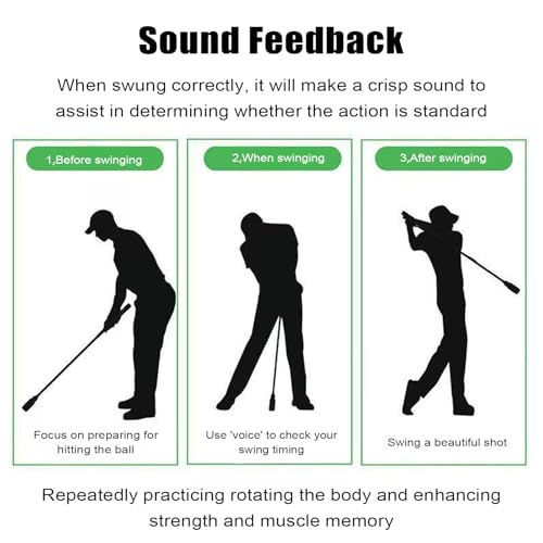 Entraîneur de swing de golf bâton d'échauffement contre les défauts de grip - 3