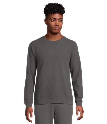 Barefoot Dreams Men's Malibu Collection Waffle Knit Raglan Pullover