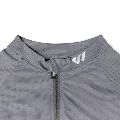Lo.gas Cycling Jersey Men Short Sleeve, Road Bike Jerseys Full Zipper with Pockets, Bicycle Clothing Breathable Quick Dry