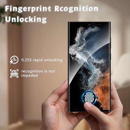 FlexGear 3 Pack for Samsung Galaxy S22 Ultra Screen Protector - Ceramic Film, Supports Fingerprint Recognition, Easy to Install Tool, Bubble-Free, Scratch Self-Healing, HD Screen Protector by FlexGear - Used condition - Image 2
