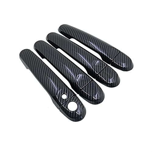 Cubierta de manija de puerta exterior para Nissan Micra K13 2011-2019 negra brillante de 1 botón 2