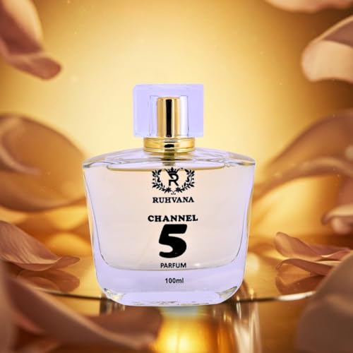 Image of Ruhvana's Channel 5 Perfume Spray for Women - 100ml Floral Aldehyde Long-Lasting Fragrance|Apparel Parfum| Neroli, Jasmine, Rose And Vanilla| Musky & Floral|Perfect For Gift|Eau De Pafum | Premium Long-Lasting Attar Perfume Oil for Daily & Special Use