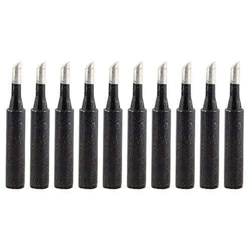 ANKROYU 10pcs puntas de hierro soldado tipo calor de soldadura negra suministros industriales 900m t 3c resistente a alta temperatura duradera para un área de soldadura grande term
