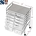 Simple Houseware Utility Cart with 12 Drawers Rolling Storage Art Craft Organizer on Wheels
