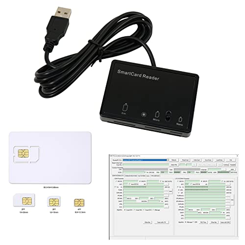 MCR3516 SIM Reader Writer Mini Nano Micro 2FF, 3FF, 4FF SIM Card Programmable Blank LTE USIM 4G Card WCDMA GSM with Sim Software