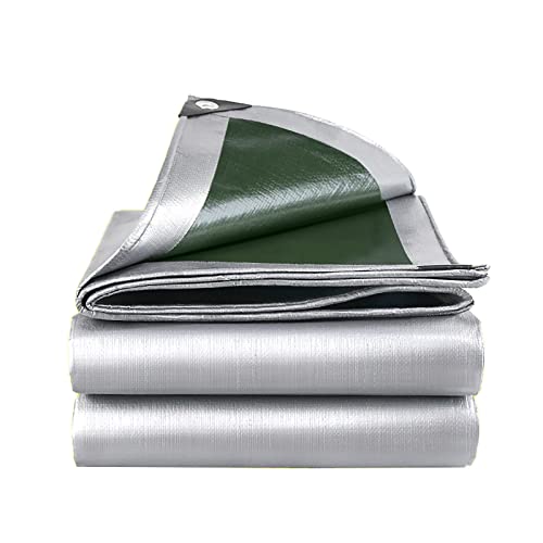 Lona Impermeable de Alta Resistencia - Lona de PE Multiusos con Ojales Reforzados, Cubierta Azul de Primera Calidad para Acampada al Aire Libre, Senderismo y protección, 160 g/m²