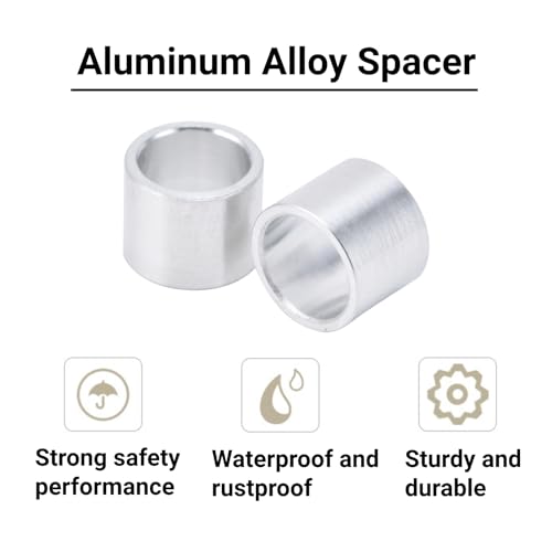 10 Stück Abstandshalter aus Aluminiumlegierung Rund Ohne Gewinde Abstandshalter Aluminium-Abstandshalter Außendurchmesser 10 mm (8mm)