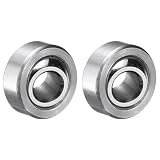 QUARKZMAN 2 Stk COM 4T Sphärisches Gleitlager 0.25" x 0.656" x 0.343" Lagerstahl Vorgeschmiertes Radiales Sphärisches Gleitlager Leises Schwingungslager