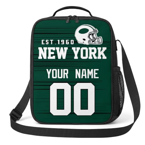 Image of New York J Lunch Bag Custom Name and Number Personalized Gifts