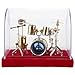 Akozon Mini GoldPlated Drum Set Model Decorative Piece - Unique Creative Musicians, Collectors, and Home Decor (14cm) (18cm)