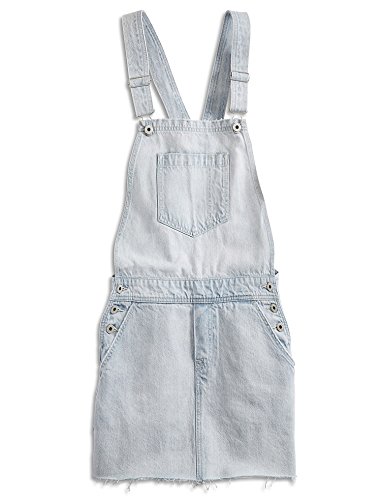 Lucky Brand Sleeveless Square-Neck Jean Skirt-Overalls, Beach Wash