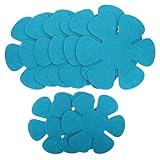 Garneck Protector para Sartenes y Ollas 12 Piezas Resistentes al Calor Alfombrillas de Fieltro No Tejido Azul Lago Antideslizantes para Cocina y Comedor