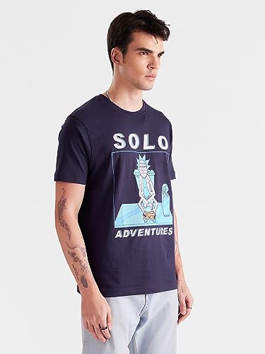 Image of The Souled StoreOfficialMenRick and Morty: Flying SoloT-Shirts