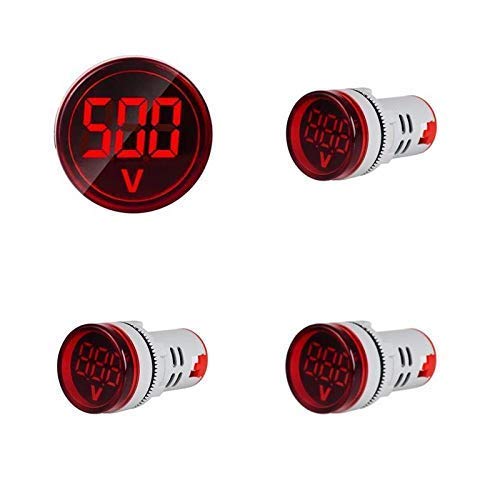 See full amazon price history chart for KAMCON™ Voltmeter Signal Lights Digital Display Gauge Volt Voltage Meter Indicator Lamp Tester Measuring Range AC 20-500V (3 Nos of RED) KAMCON™ Voltmeter Signal Lights Digital Display Gauge Volt Voltage Meter Indicator Lamp Tester Measuring Range AC 20-500V (3 Nos of RED) (B08MKRYRR4) Amazon Price History, Amazon Price Tracker