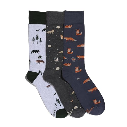 Conscious Step Men's Fair Trade Organic Cotton Crew Socks| 3 Pack | Every Pair Helps Support our Humanitarian Partners2