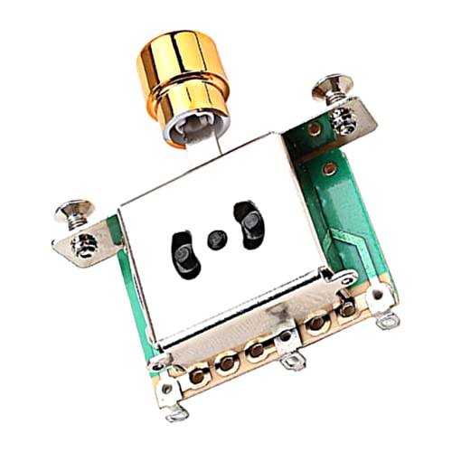 QUMIIRITY 段ギターピックアップセレクター金属製トグルスイッチ エレキギター用耐久性デザイン 簡単取り付け コンパクト構造 サビに強いパーツ